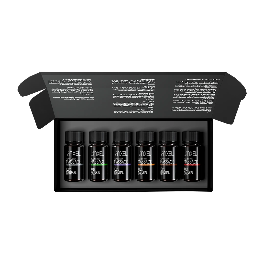 بوكس زيوت المساج من اكسل - 6 قطع